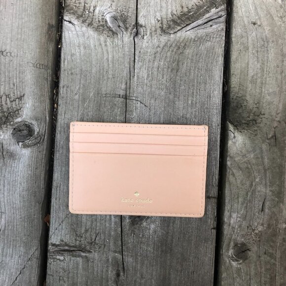 Kate Spade Card Holder Wallet Red - Picture 3 of 5